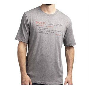 Travis Mathew Men's T-Shirt Size S Golf  Trail Magic Short Sleeve Gray (48)